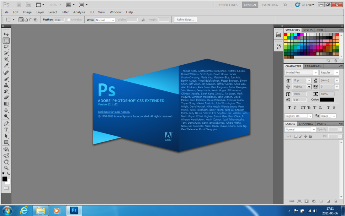 Photoshop CS5 Extended 12LS4 64-bit not works Adobe